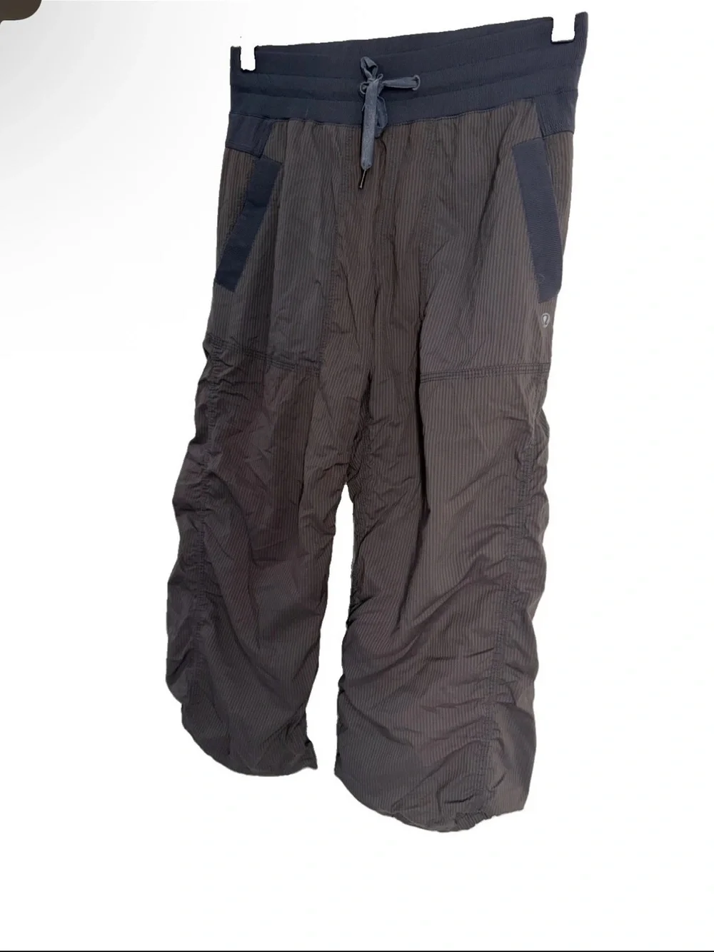 Lululemon Pants Womens Size 6 Charcoal Dance Studio Crop Drawstring Athletic